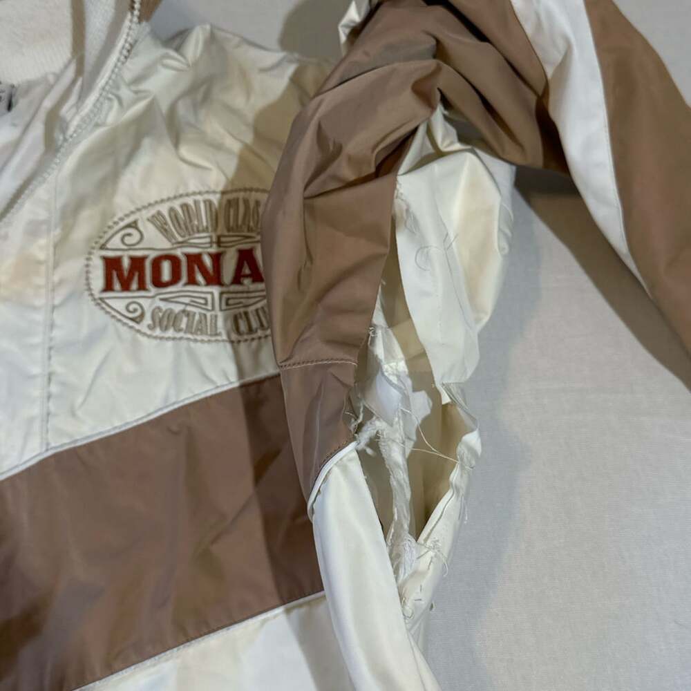 Smoke Rise Paradise Valley Racing Jacket Size L Cream Brown - Picture 4 of 4